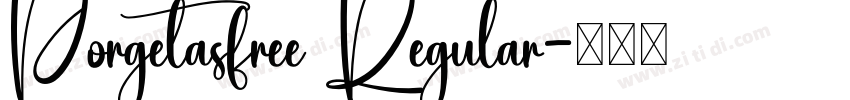 Porgetasfree Regular字体转换